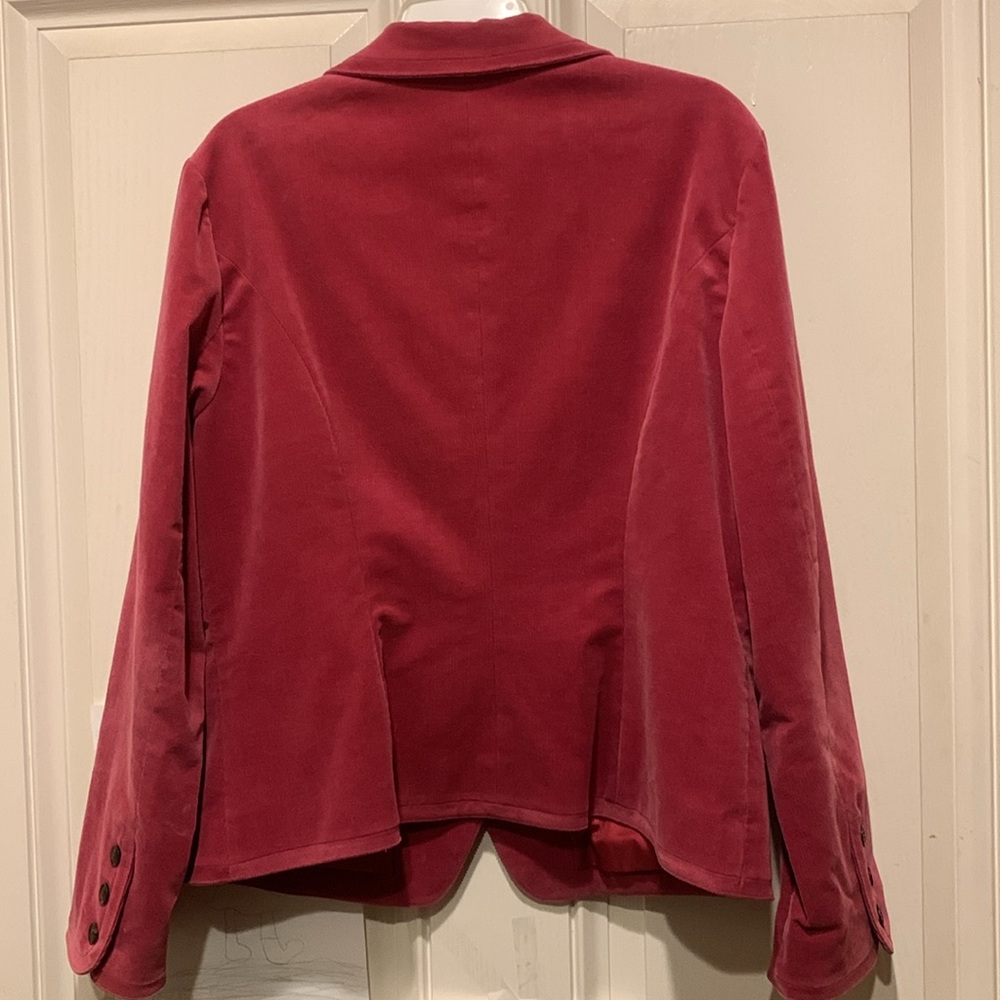 Rose Pink Fine Corduroy Blazer - Picture 4 of 4